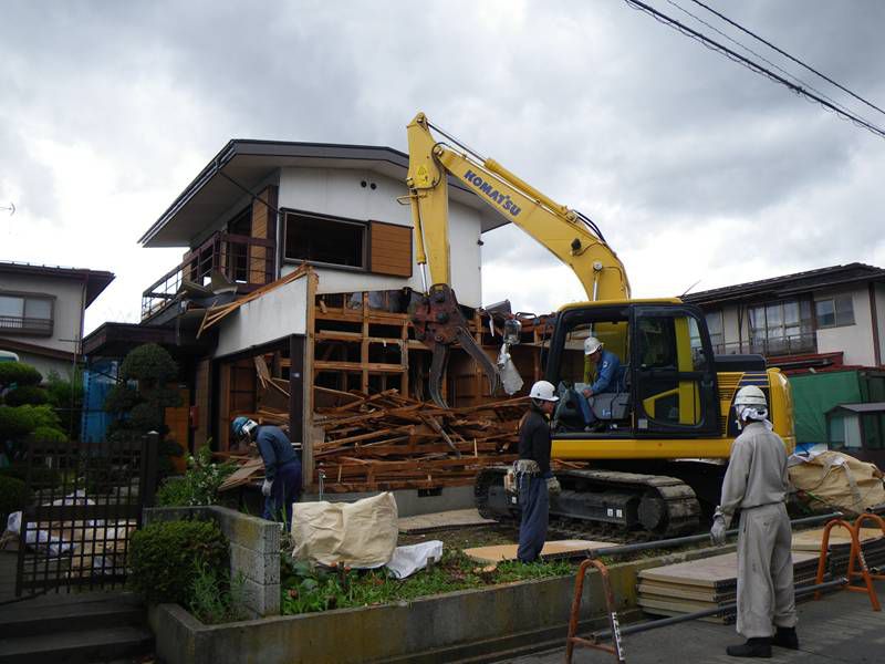 山形市Ｎ町 Ｋ様邸-02 解体中