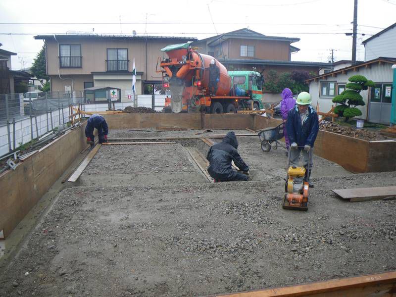 山形市Ｎ町 Ｋ様邸-08 基礎工事中