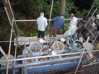 ＥＭによる汚水・排水の浄化力実験見学　（栃木県）