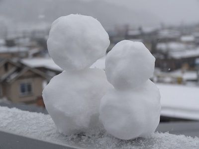 【'15 積雪情報】 長井市役所周辺(3月11日)