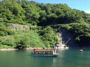 長井ダム遊覧船　百秋湖めぐりを開催しました