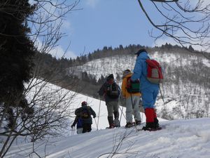 熊野山スノートレッキングを開催しました