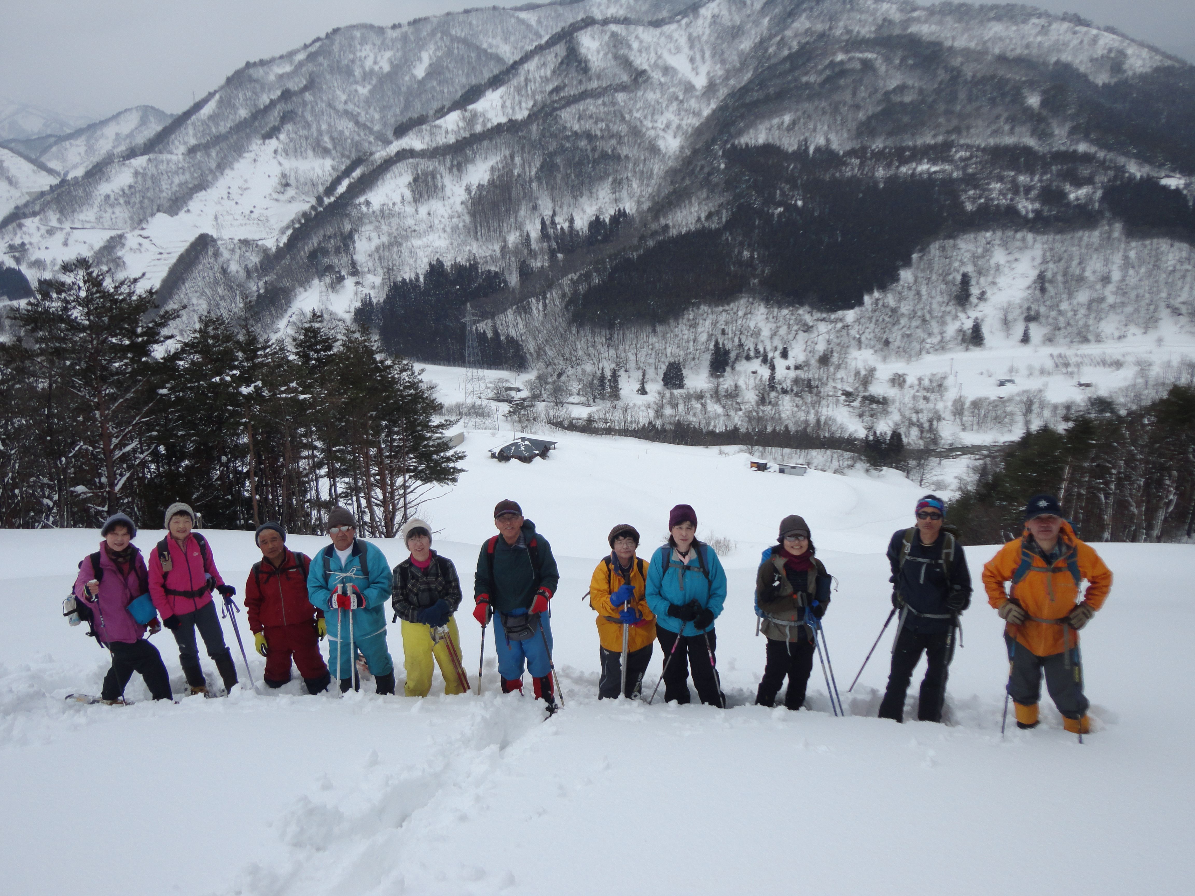 熊野山スノートレッキングを開催しました。