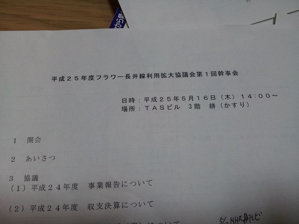 5/16(木)　フラワー長井線利用拡大協議会幹事会