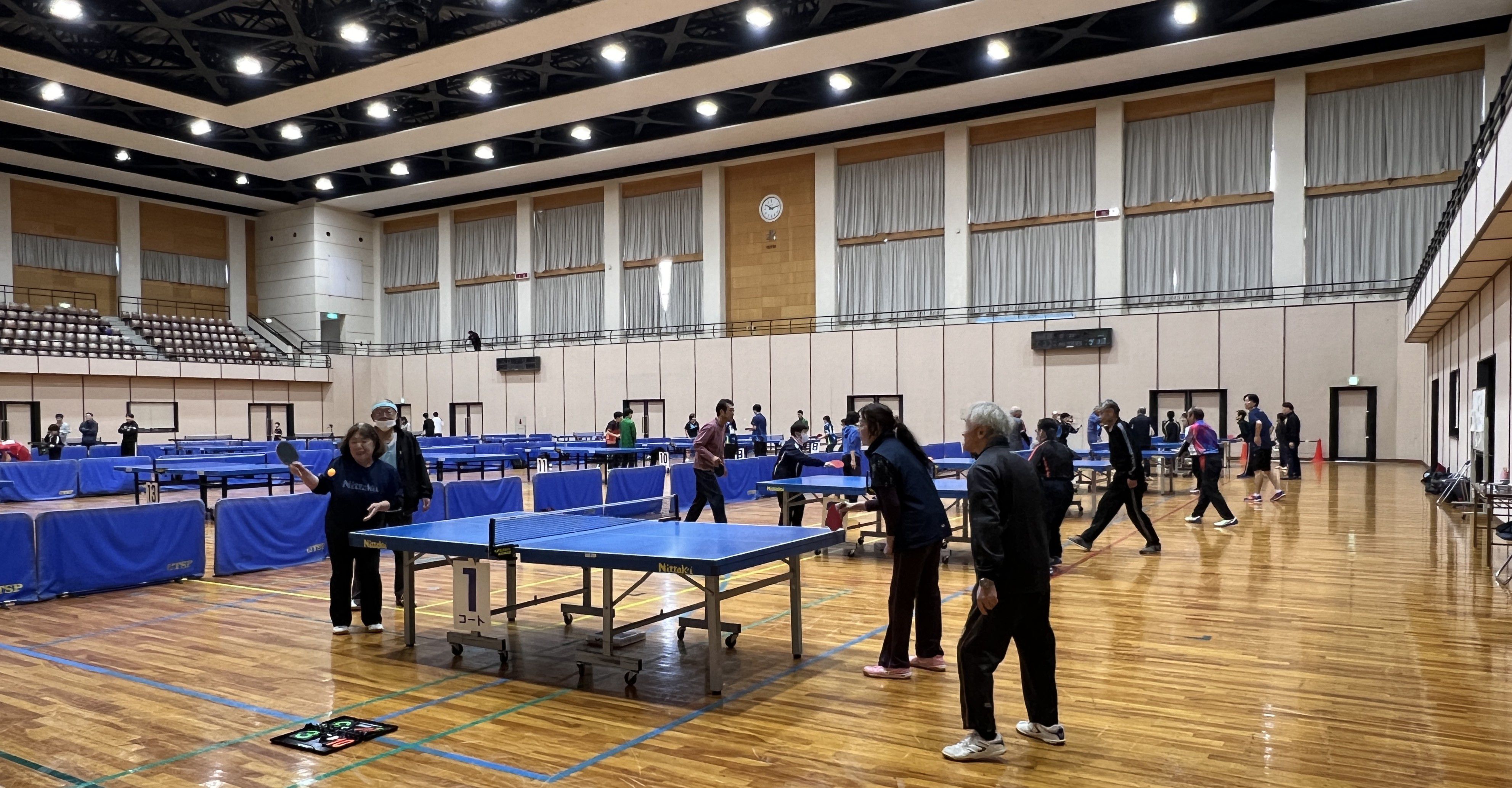 長井市民卓球大会を開催しました。