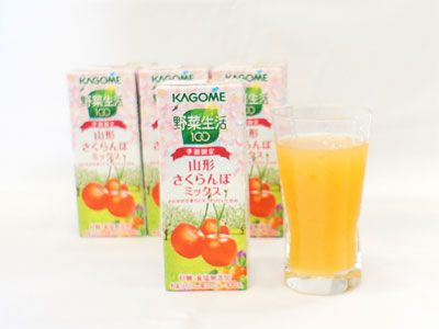 【さくらんぼ味の野菜ジュース♪】
