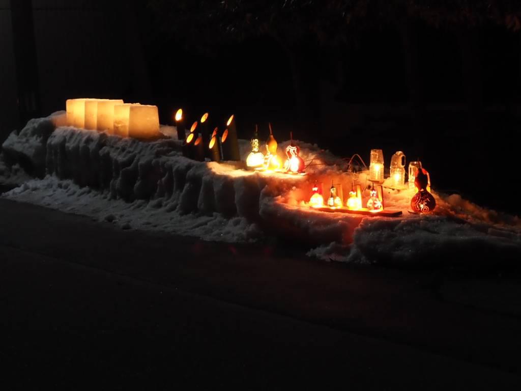 雪灯籠交通安全祈願 1