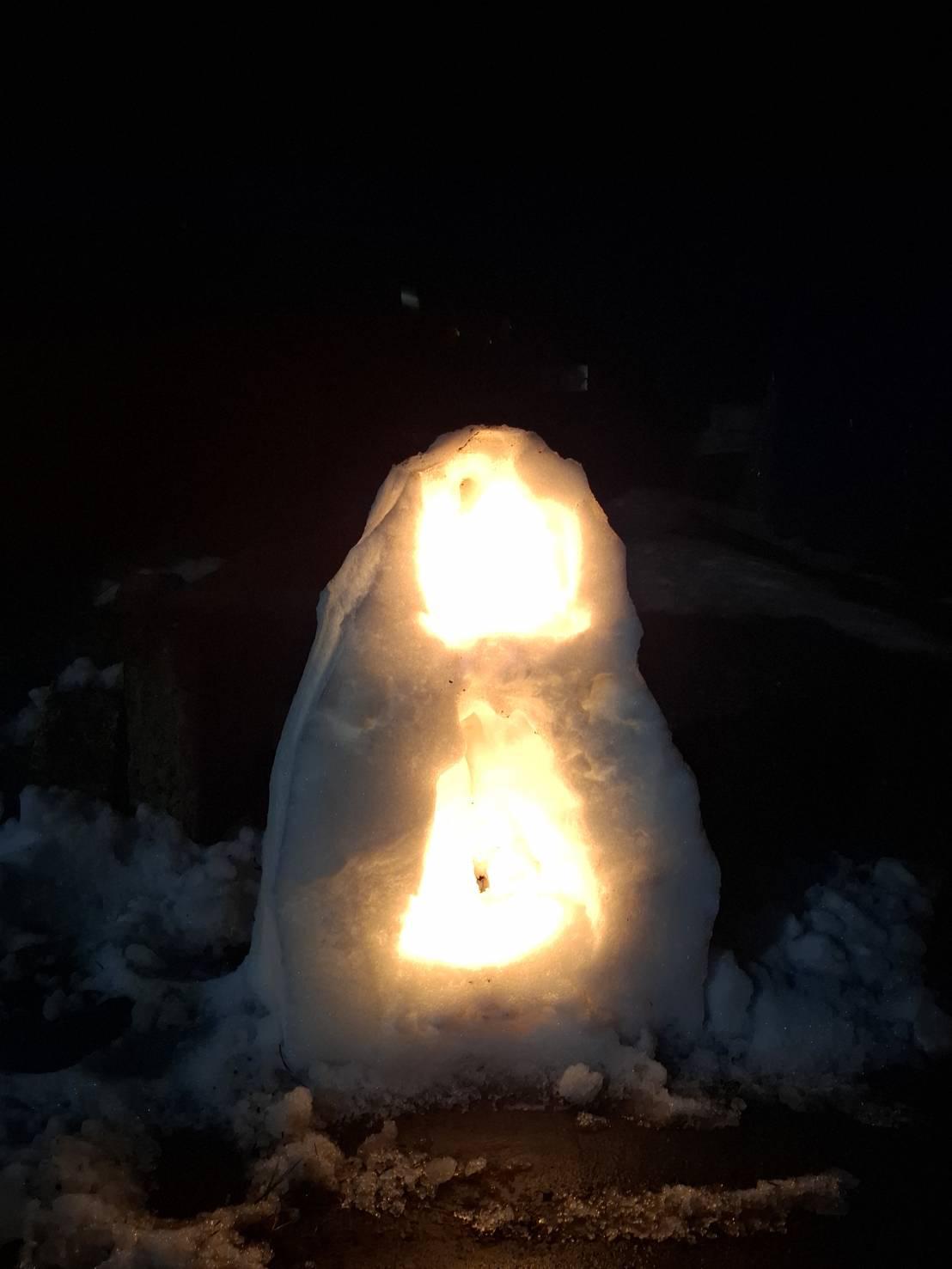 雪灯籠交通安全祈願 2