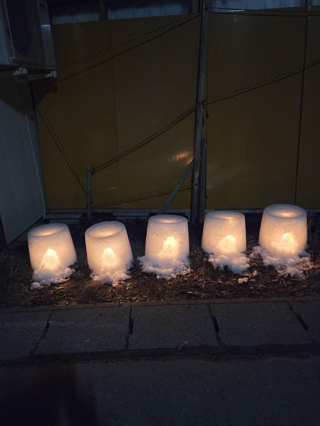 雪灯籠交通安全祈願 3