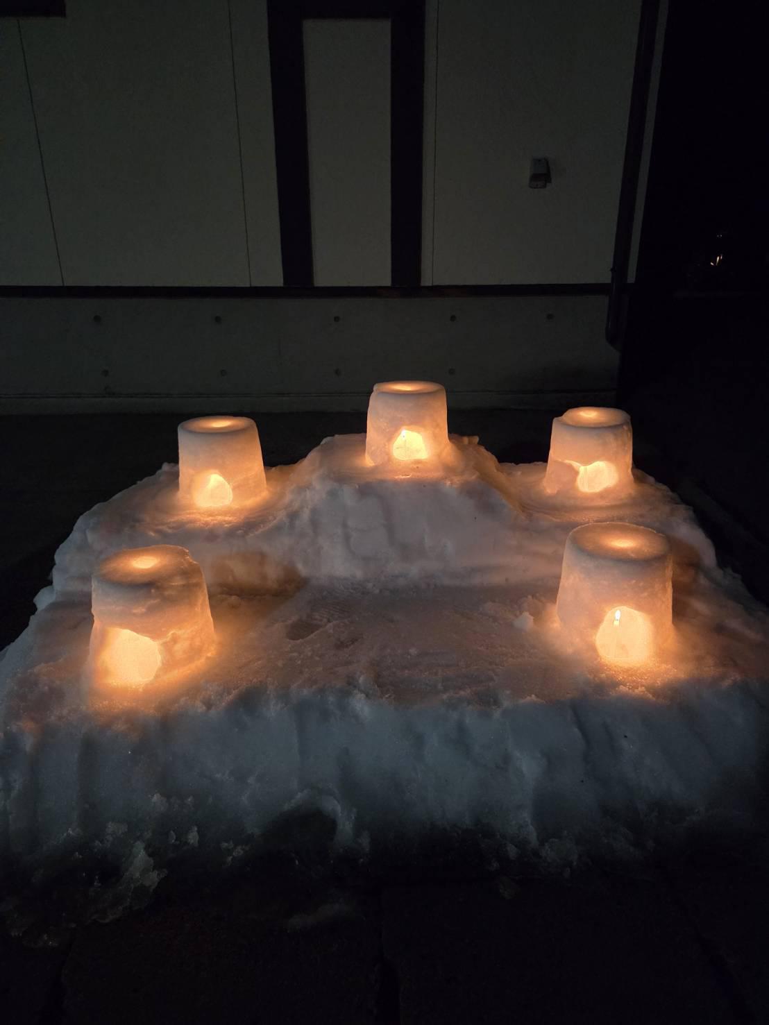 雪灯籠交通安全祈願 3