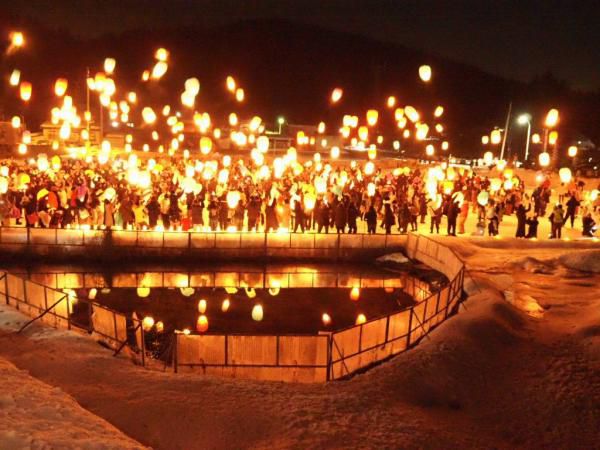 まんだらの里・雪の芸術祭2026「SKY LIGHT～天灯～」