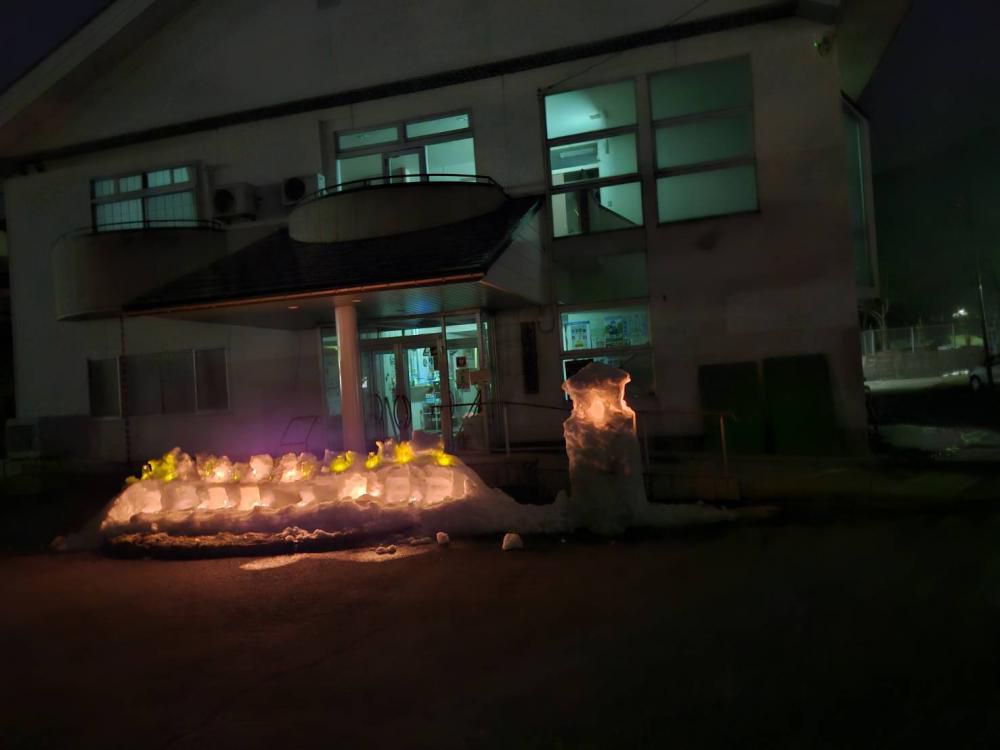 雪灯籠交通安全祈願 1