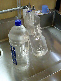 西吾妻の自然水in焼酎のペットボトル