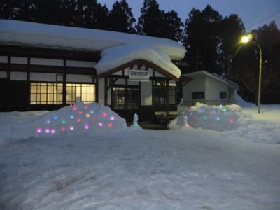 雪灯り回廊　in  成田駅