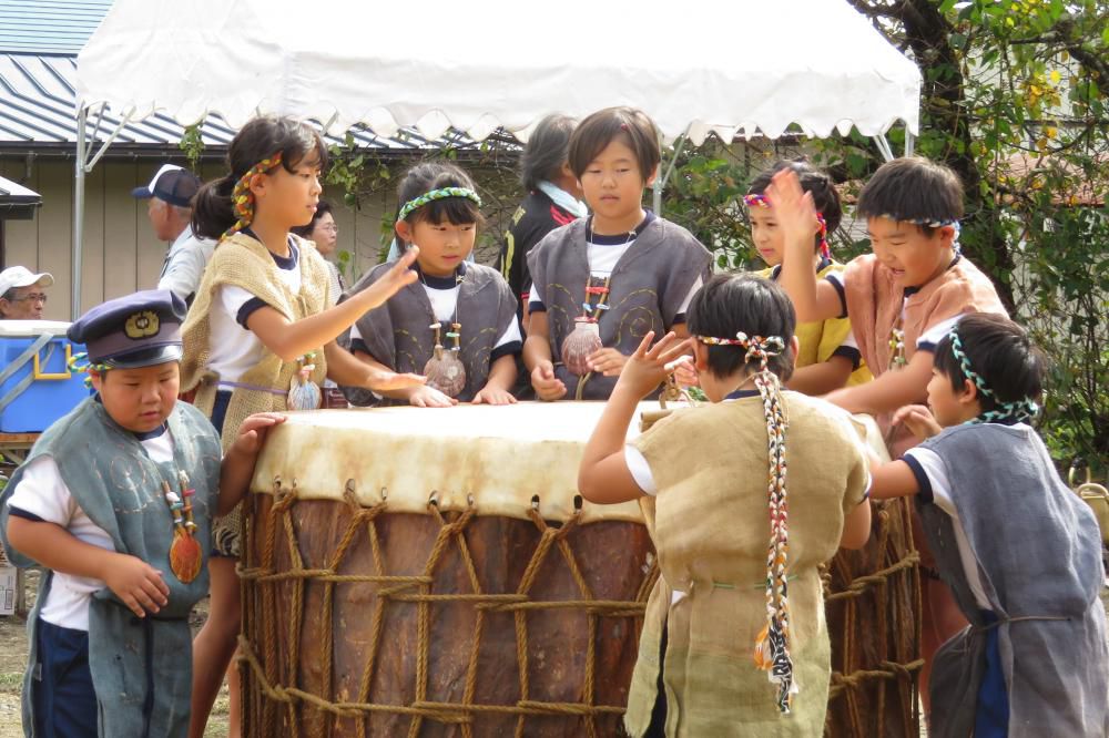 縄文太鼓の子供たち
