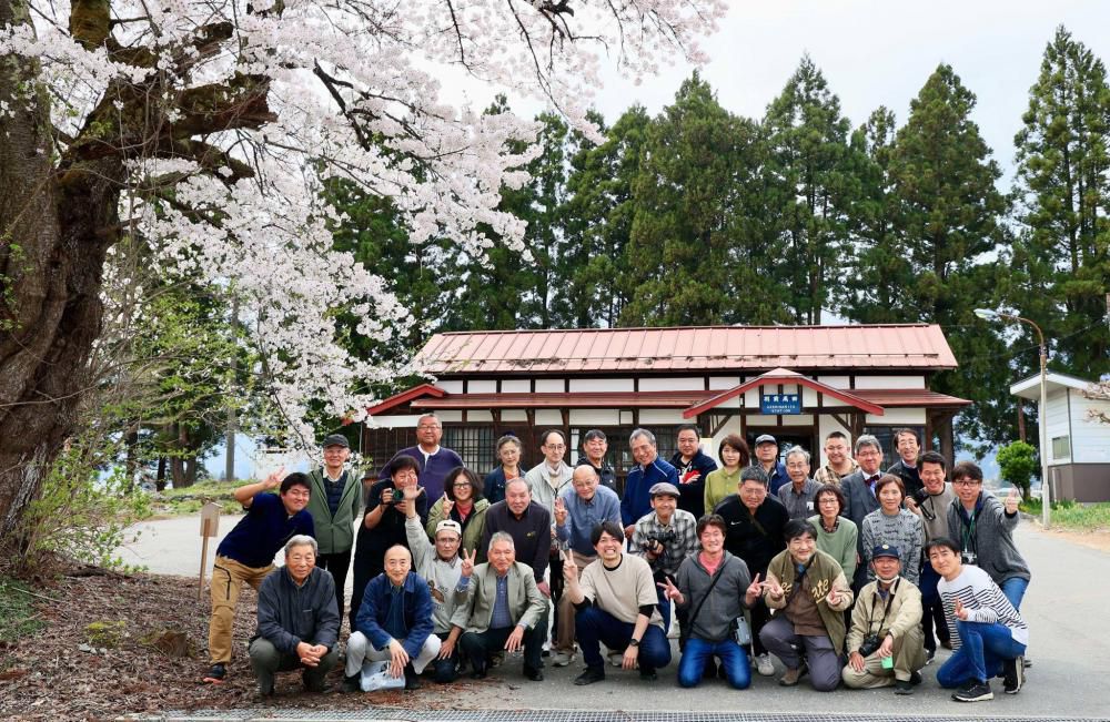 成田駅桜情報（４）　山鉄応援お花見会