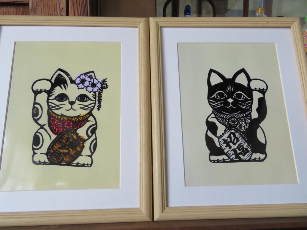 「山鉄頑張れ！応援切り絵展」　閉展間近