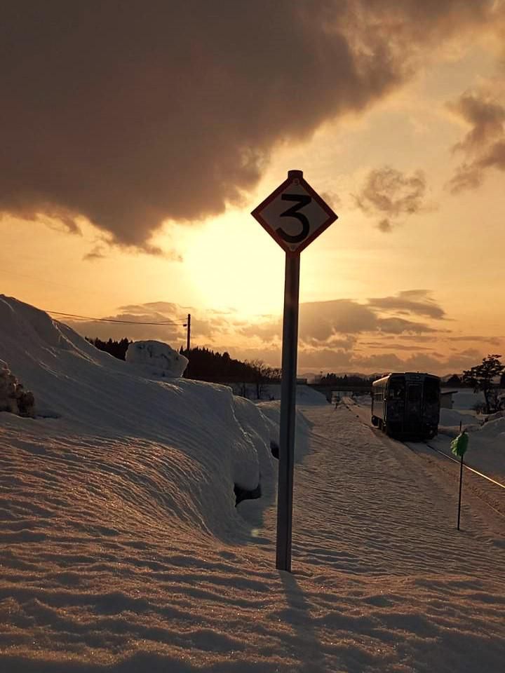 列車が入って来た