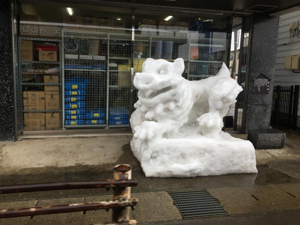 干支の雪像