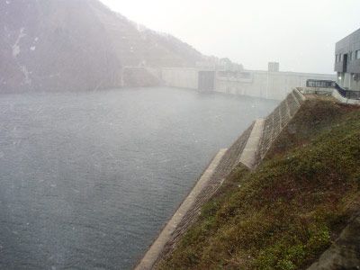 長井ダム・最高水位まで・・・・・・