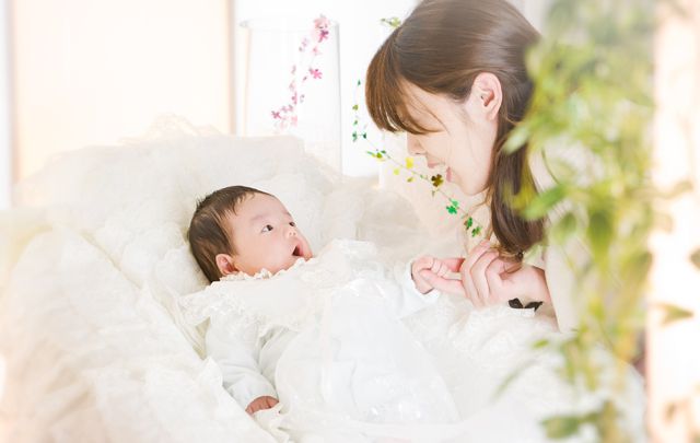 山形　お宮参り写真　赤ちゃん写真　子供写真館