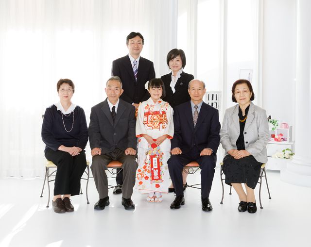 山形市７５３写真　山形七五三写真撮影　家族写真