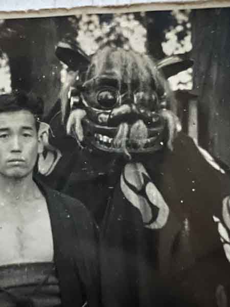 雷神社の奉納札