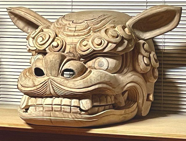 西高玉稲荷神社型の昼獅子進捗：獅子宿燻亭9