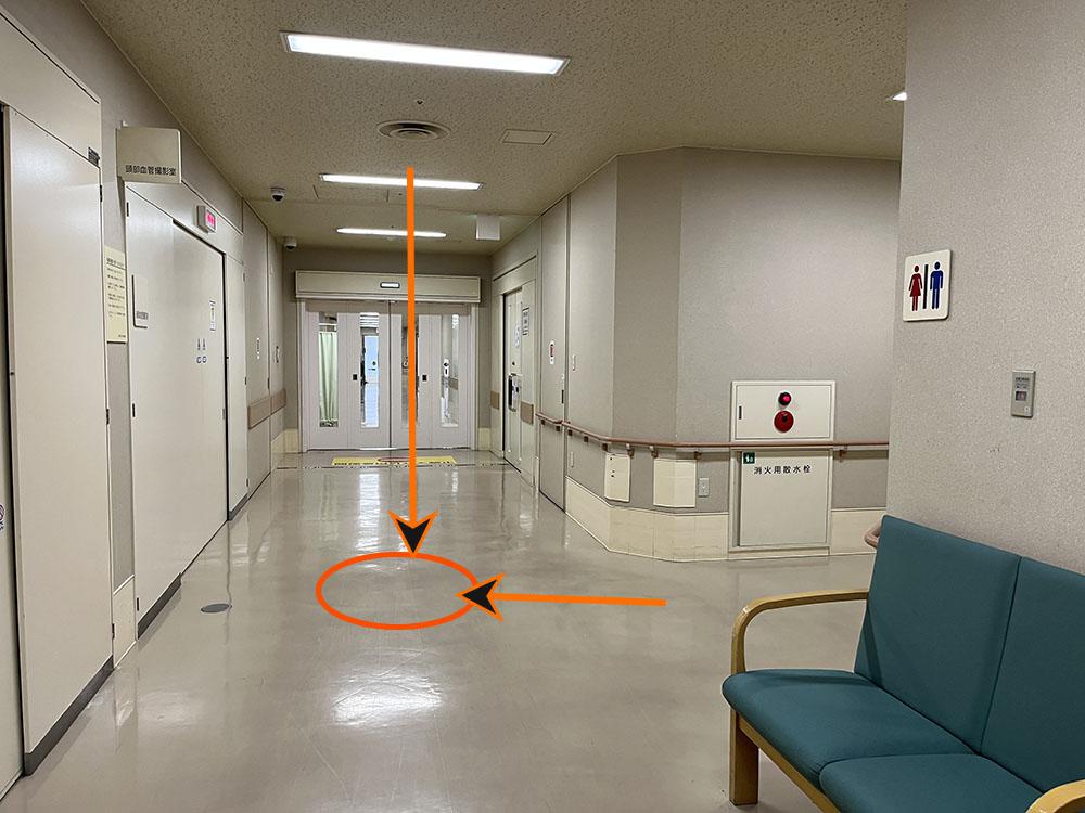 山形県立中央病院のパワースポットの位置がわかりました!