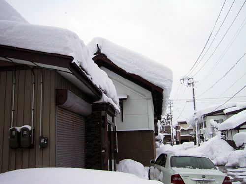 大石田の雪風景