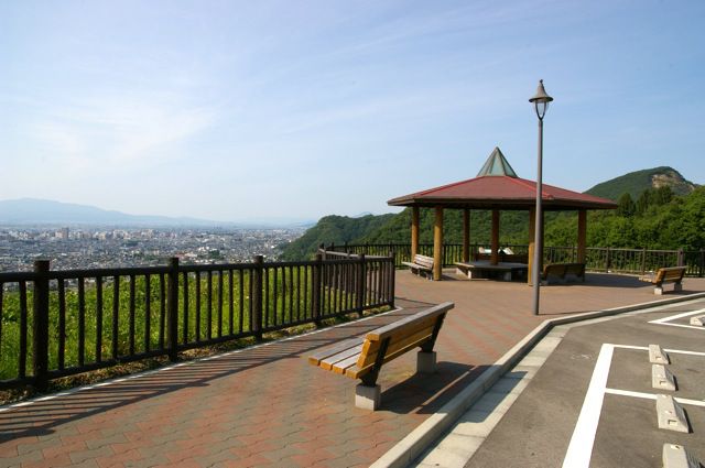 西蔵王公園手前の展望広場