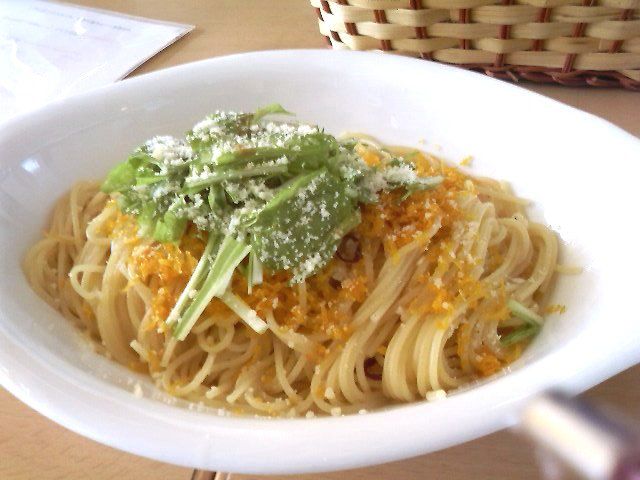 からすみのパスタが最高でした♪