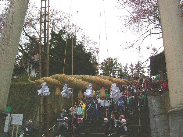 注連縄（しめなわ）掛け替え神事2008その二