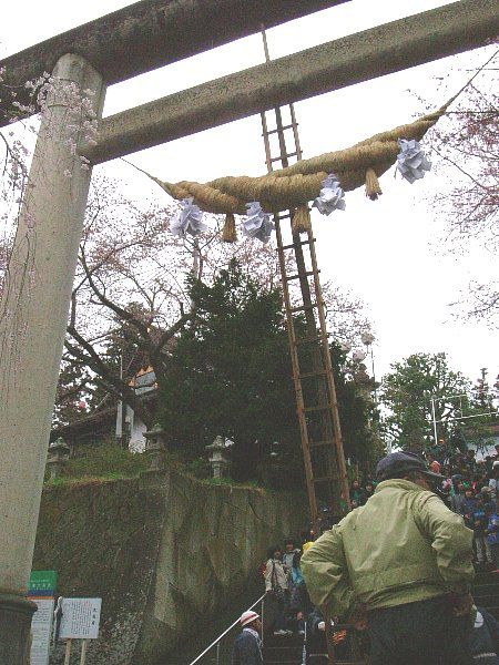 注連縄（しめなわ）掛け替え神事2008その三