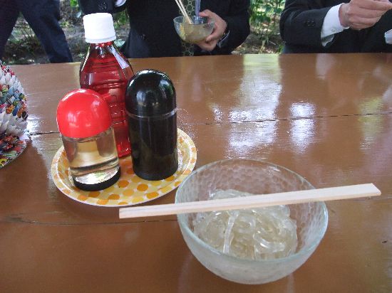 生まれて初めてところてんで感動しました＾＾（諏訪神社のしゃくやく祭り４）