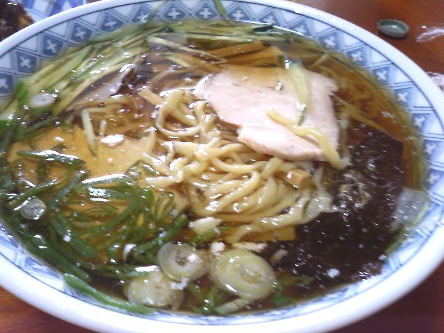 夏においしい赤湯グルメ2008その2･･･満月食堂の水中華（冷たいラーメン）