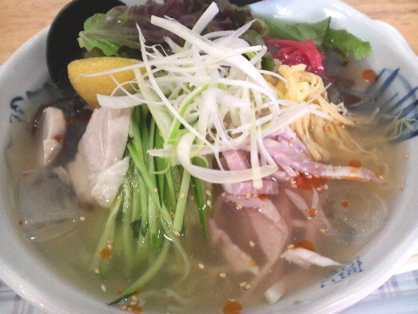 夏においしい赤湯グルメ2008その5･･･いもせ食堂の冷し塩ラーメン