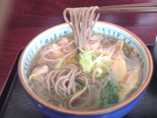 今年初のみづき庵の冷たい肉そば