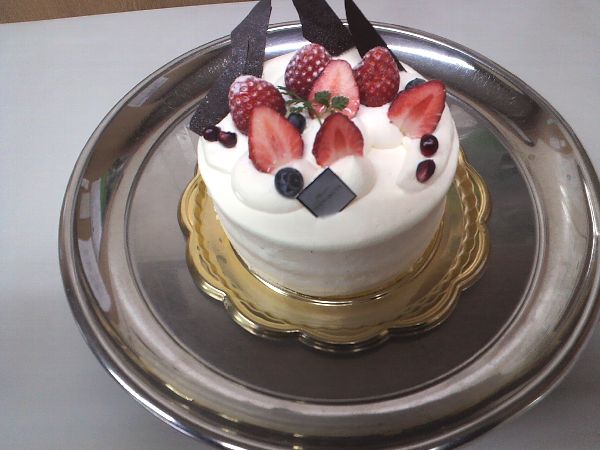 萬菊屋のバースデーケーキ