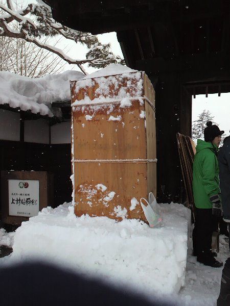 雪灯篭(トーフ)作ってきました
