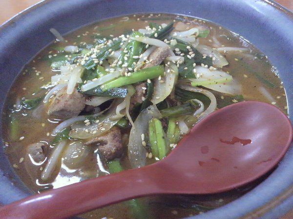 山形市北京亭「ニラレバラーメン」