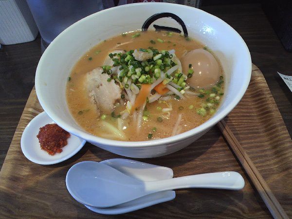 米沢市【麺匠ごとう】しょうが入り味噌ラーメン（辛味噌＋煮卵）