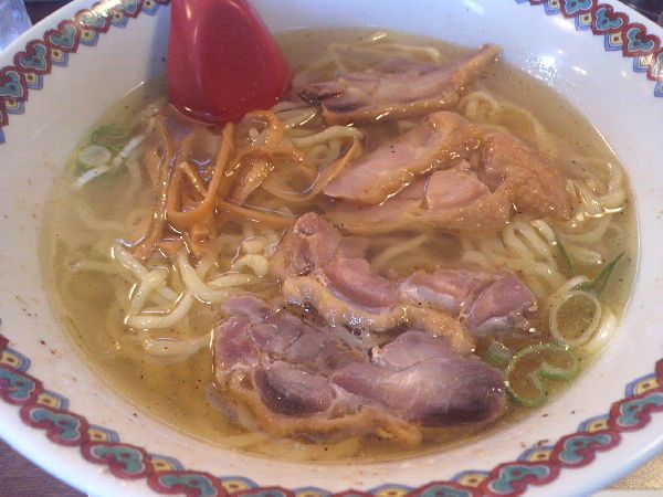 他県のおいしいもの仙台市「中華そば嘉一」チャーシュー麺塩味