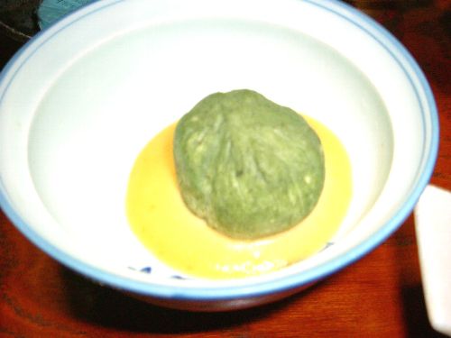 2月中旬からの新メニュー紹介1…蒸物「里芋万頭 白味噌ソース」