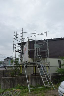 【T店舗Cafe美容室】 三角土地の増築