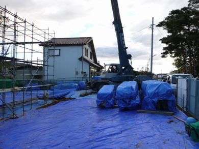 【郡山市富久山・ドミノＫ邸 】 青・青・青の現場