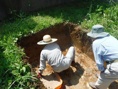 【郡山市安積町・ドミノＳ邸】住宅地で発掘調査