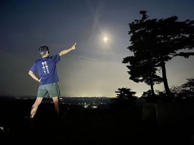 里山日記･･･夕焼け → 夜景 → お月見
