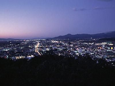 舞鶴山から見る天童の夜景♪