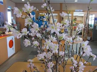 ◆高畠道の駅で桜が咲きました。　　＠＠＠